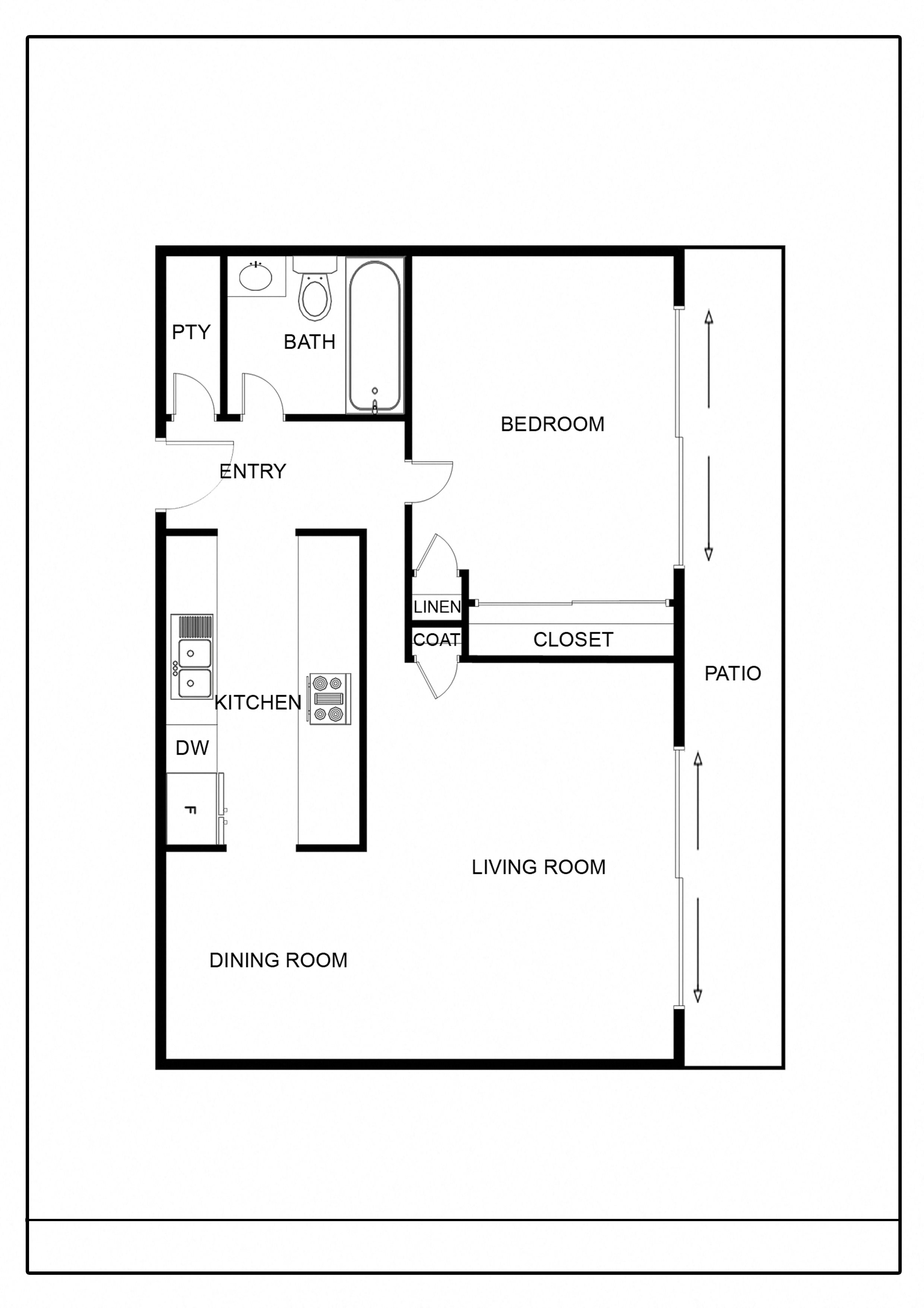 1 Bed _ 1 Bath – 780 sq 1 Bed _ 1 Bath – 780 sq